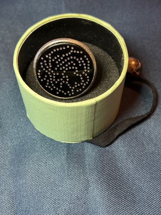 Anillo TOUS Plata y Negro Talla 18