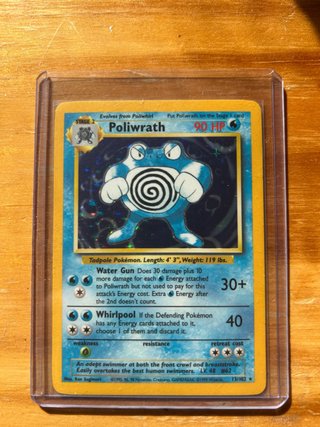 Poliwrath 13/102 Base Set Holo