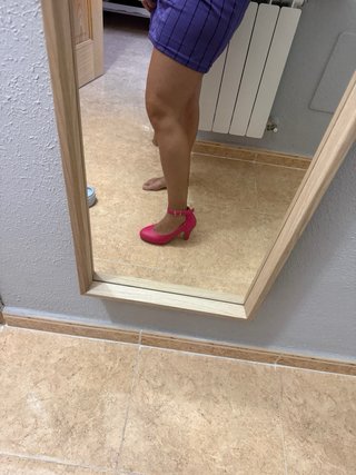 Zapatos de tacón fucsia