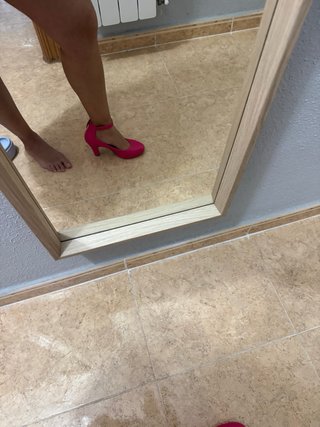 Zapatos de tacón fucsia
