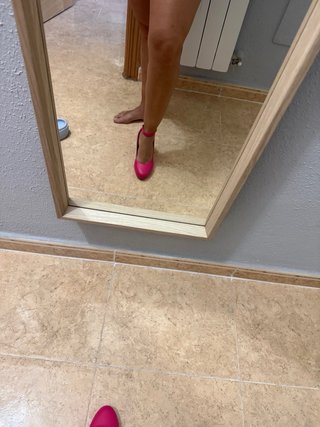 Zapatos de tacón fucsia