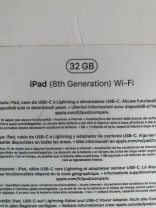 Apple iPad 8ª Gen Plata