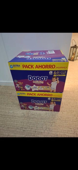 2 Packs de Fraldas Dodot Activity Tamanho 6+