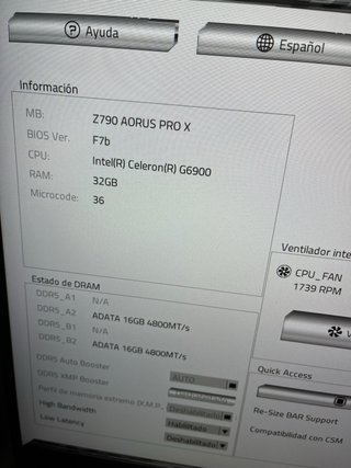 Placa Base Gigabyte Z790 AORUS Pro X#014987