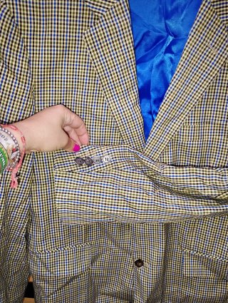 Chaqueta de Hombre Estampado Cuadros como NUEVA