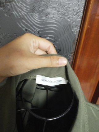 Chaqueta de Tela Verde Talla S