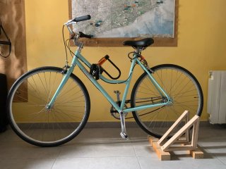 Bicicleta Urbana Azul Claro
