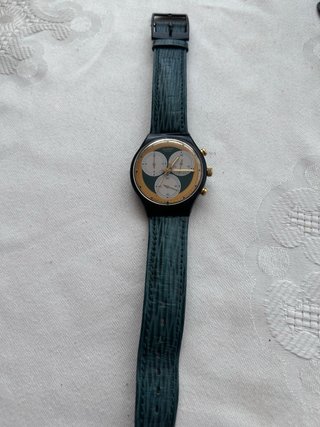 Reloj Swatch AG 1990 Cronógrafo Dorado