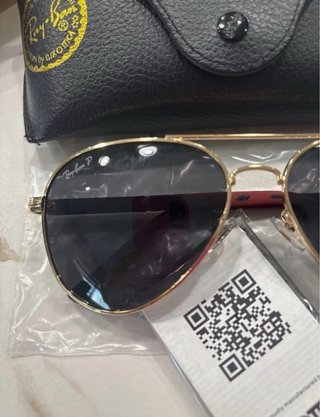 Óculos Ray-Ban Aviator Dourados