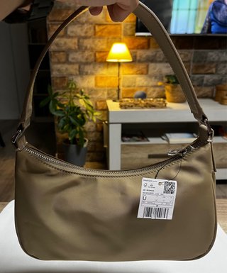 Bolso de hombro Mango beige