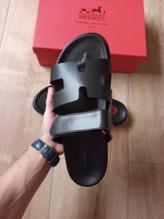 Hermes Sandalias Negras