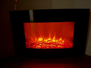 Chimenea eléctrica decorativa y calentador
