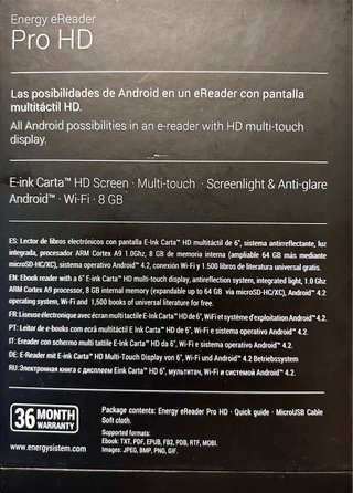 Energy Sistem eReader Pro HD