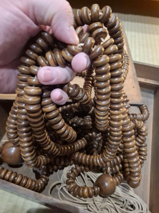 Juzu antiguo madera 1000 cuentas