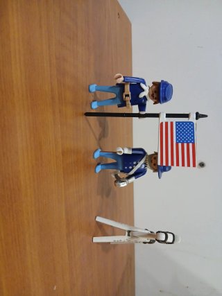 Figuras Playmobil Soldados Bandera USA ref 3306
