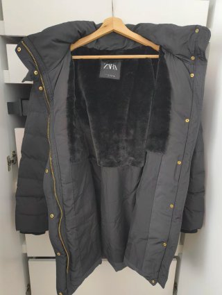 Abrigo Acolchado ZARA con Cinturón