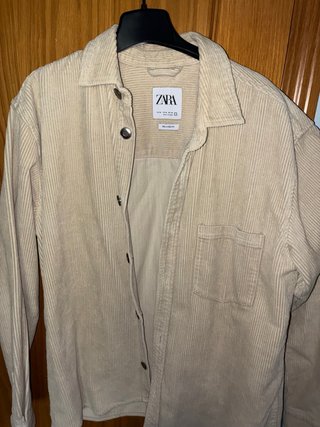 Chaqueta de pana Zara beige