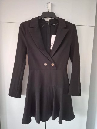 Vestido Negro Zara Talla XS