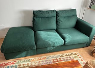Sofá VILME de Tres Plazas Verde