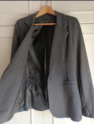 Blazer espiga gris Made in Italy