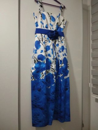 Vestido Largo de Fiesta Estampado