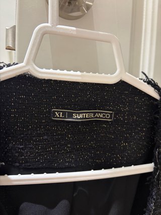 Chaqueta Stelanco Negra y Dorada Talla XL