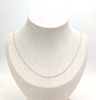 Cadena Forzada de oro de 18k, 1.19 g, 43 cm.