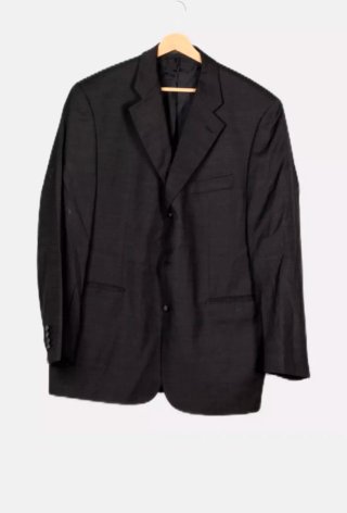Chaqueta / Blazer de lino negro - Estilo Casual .