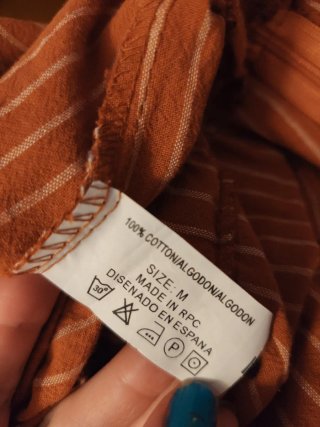 Mono naranja rayas M