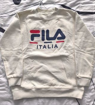Sudadera Fila Italia Blanca Talla M