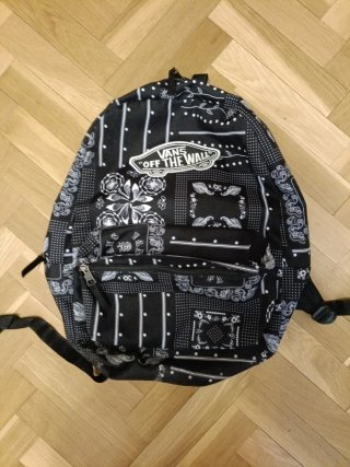 Mochila Vans Negra Estampada