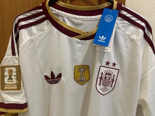 Camiseta España Adidas Blanca