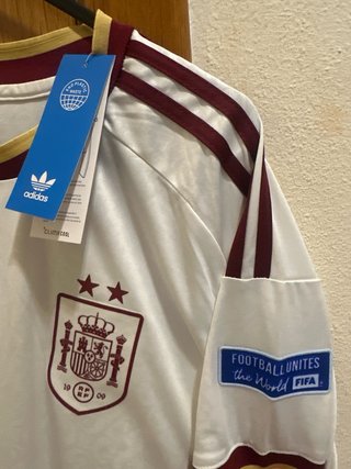 Camiseta España Adidas Blanca