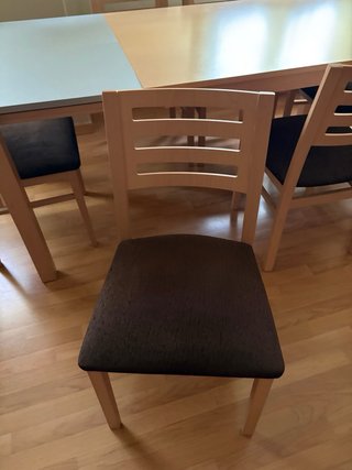 Mesa de salón con 6 sillas