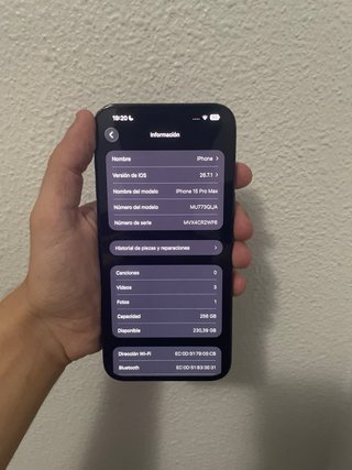 iPhone 15 Pro Max 256 GB - 100% Bateria