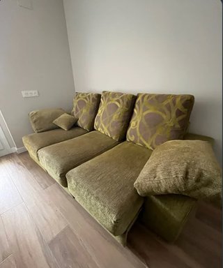 Sofá modular relax tela verde