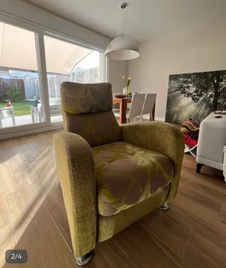 Sofá modular relax tela verde