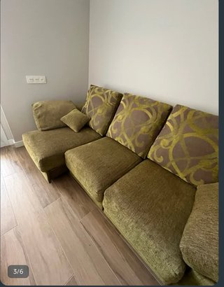 Sofá modular relax tela verde