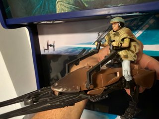 Figura vintage di Star Wars: Principessa Leia sul Moto Speeder di Endor