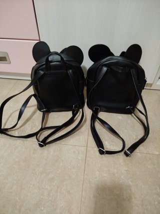 Mochilas Minnie Niña Negra Lentejuelas