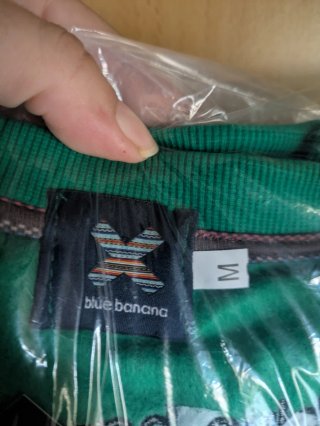Sudadera Blue Banana Talla M Verde