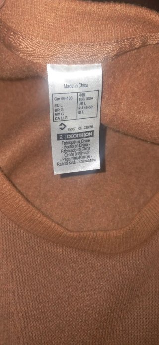 Sudadera Decathlon Marrón