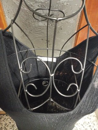Vestido largo negro Zara talla M