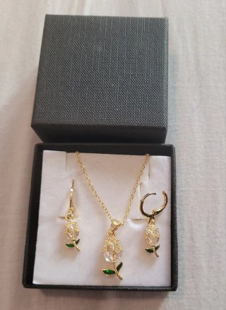 Conjunto de Joyas Tulipán con Joyero