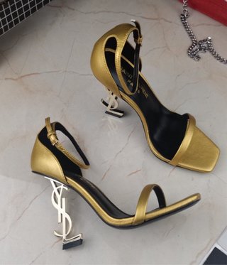 Sandalias YSL Tacon Oro Talla 39 calidad 1:1 piel
