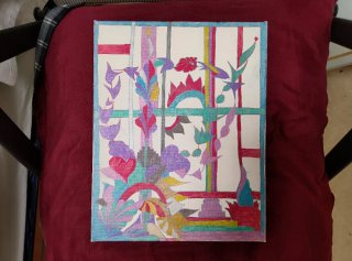 Lienzo decorativo artesanal
