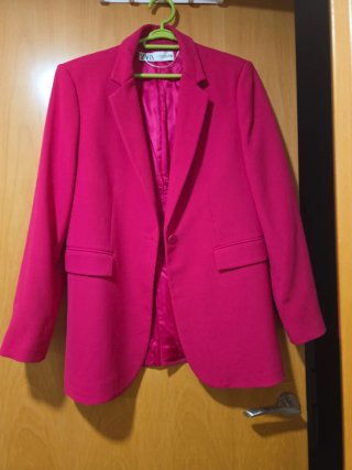 Blazer ZARA rosa fucsia
