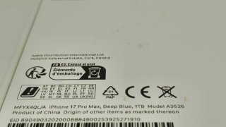 E591239-0 iPhone 17 Pro Max 1TB