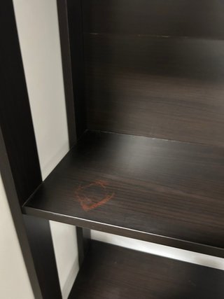 Librería Escalera Ikea Madera Oscura