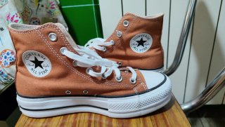 Zapatillas Converse Altas Naranjas